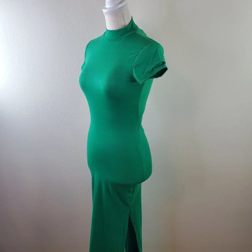 Absolutely Love It Green Short Sleeve Body Con Dress - Picture 6 of 10